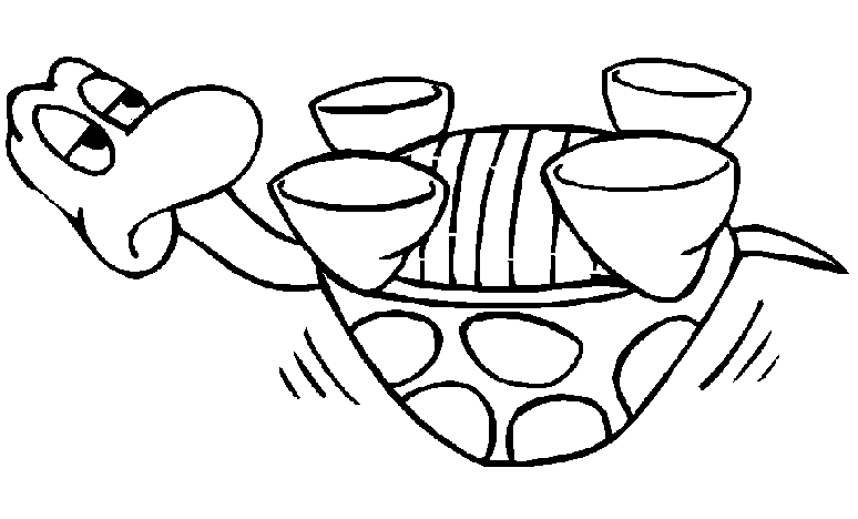 Żółwie kolorowanki